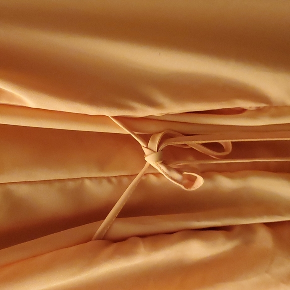 Vintage Peach Sheer flowy Dress - Picture 5 of 6